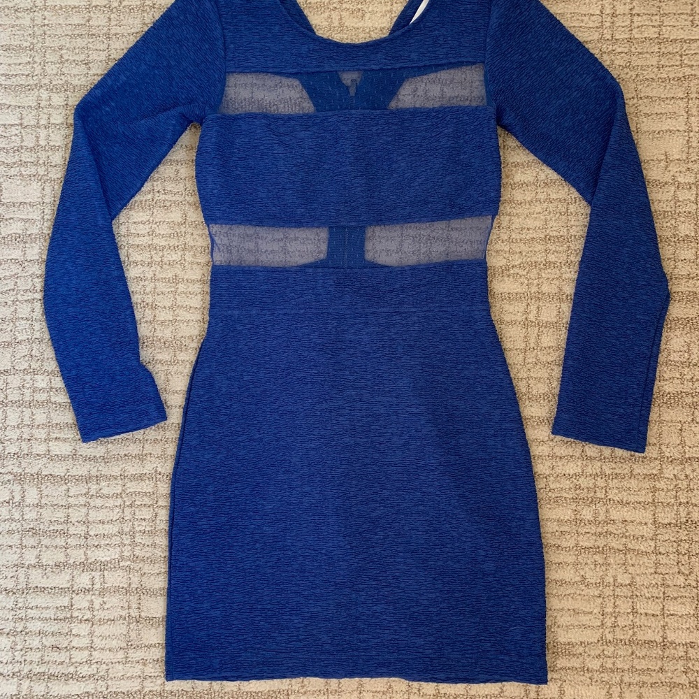 BCBGeneration Royal Blue Dress Size 6 - Like New